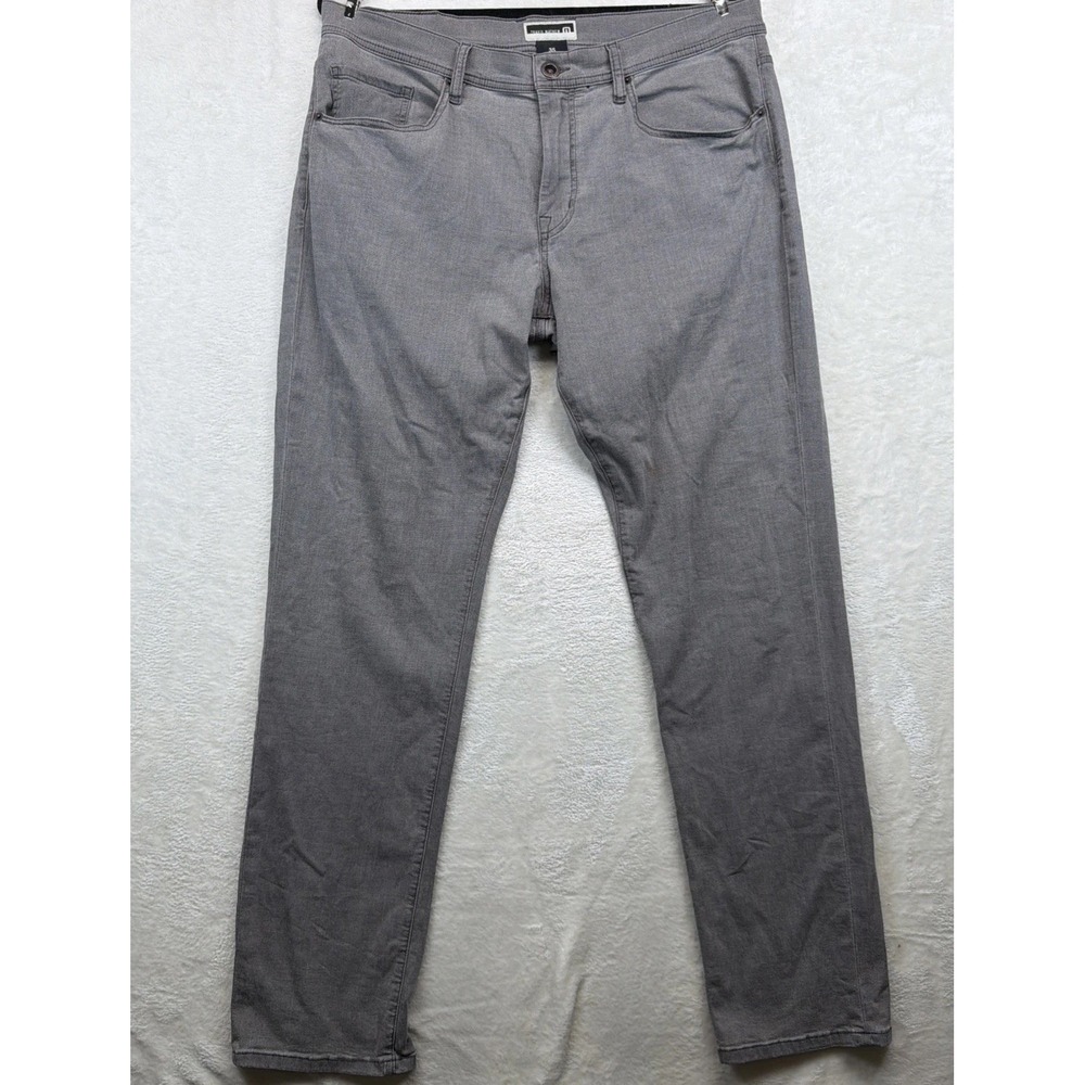 Travis Mathew Performance Pants Men's 35 Gray 5 Pocket Stretch Golf Casual